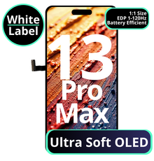 LCD Ultra Soft Oled With Battery Efficient EDP 1 - 120Hz For IPhone 13 Pro Max - White Box