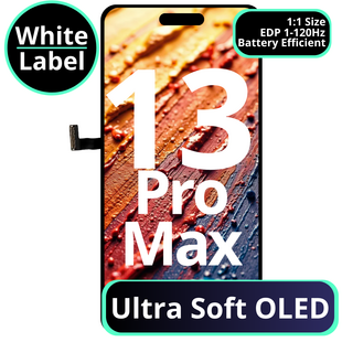 LCD Ultra Soft Oled With Battery Efficient EDP 1 - 120Hz For IPhone 13 Pro Max - White Box