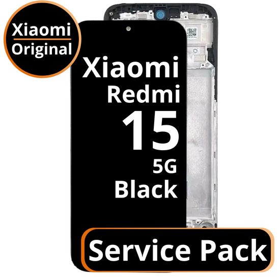 LCD Xiaomi Redmi 15 5G - 56002600O1900 (EU) - Black - Service Pack