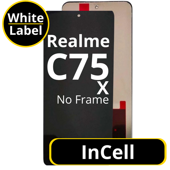 LCD InCell No Frame For Realme C75X White Box