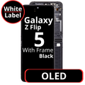 LCD OLED With Frame For Galaxy Flip 5 Main Screen Black - White Box