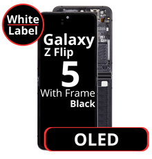 LCD OLED With Frame For Galaxy Flip 5 Main Screen Black - White Box