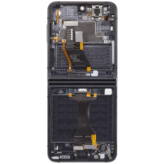 LCD OLED With Frame For Galaxy Flip 5 Main Screen Black - White Box