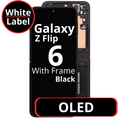LCD OLED With Frame For Galaxy Flip 6 Main Screen Black - White Box