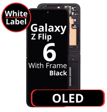 LCD OLED With Frame For Galaxy Flip 6 Main Screen Black - White Box