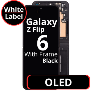 LCD OLED With Frame For Galaxy Flip 6 Main Screen Black - White Box