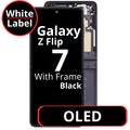 LCD OLED With Frame For Galaxy Flip 7 Main Screen Black - White Box