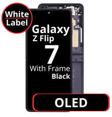 LCD OLED With Frame For Galaxy Flip 7 Main Screen Black - White Box