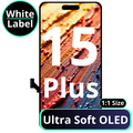 LCD Ultra Soft Oled 1:1 Size For IPhone 15 Plus - White Box