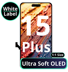 LCD Ultra Soft Oled 1:1 Size For IPhone 15 Plus - White Box