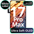 LCD Ultra Soft Oled With Battery Efficient EDP 1 - 120Hz For IPhone 17 Pro Max - White Box