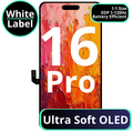 LCD Ultra Soft Oled With Battery Efficient EDP 1 - 120Hz For IPhone 16 Pro - White Box