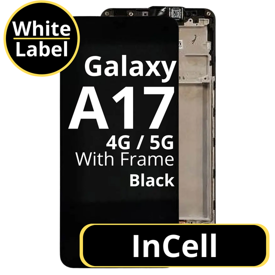 LCD InCell For Galaxy A17 4G / 5G Black With Frame Not Original White Box