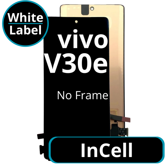 LCD InCell No Frame For Vivo V30e - White Box