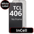 LCD InCell No Frame For TCL 406 - White Box