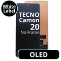 LCD OLED No Frame For Tecno Camon 20  - White Box