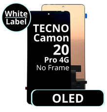 LCD OLED No Frame For Tecno Camon 20 Pro 4G - White Box