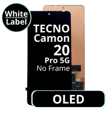 LCD OLED No Frame For Tecno Camon 20 Pro 5G - White Box