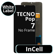 LCD InCell No Frame For Tecno Pop 7 - White Box