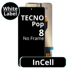 LCD InCell No Frame For Tecno Pop 8 - White Box
