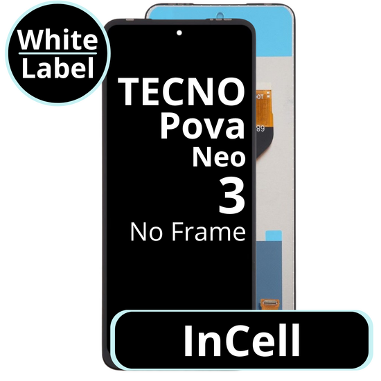 LCD InCell No Frame For Tecno Pova Neo 3 - White Box