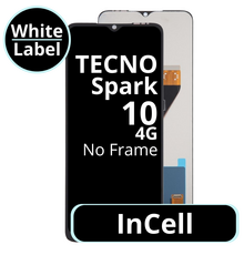 LCD InCell No Frame For Tecno Spark 10 4G - White Box
