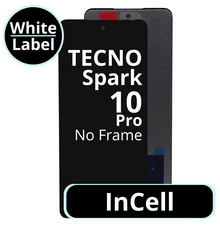 LCD InCell No Frame For Tecno Spark 10 Pro - White Box
