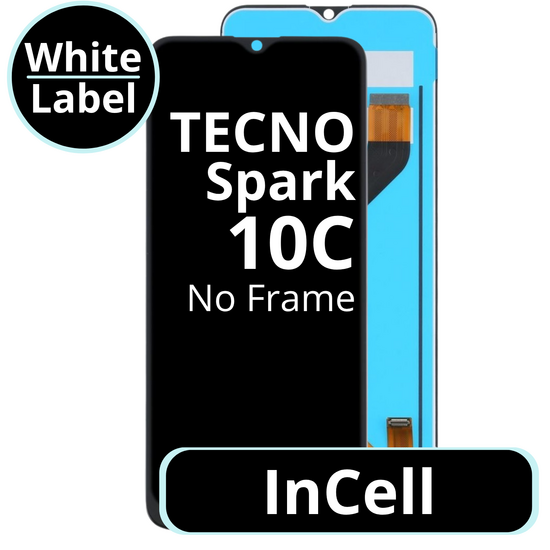 LCD InCell No Frame For Tecno Spark 10C - White Box