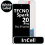 LCD InCell No Frame For Tecno Spark 20 Pro - White Box