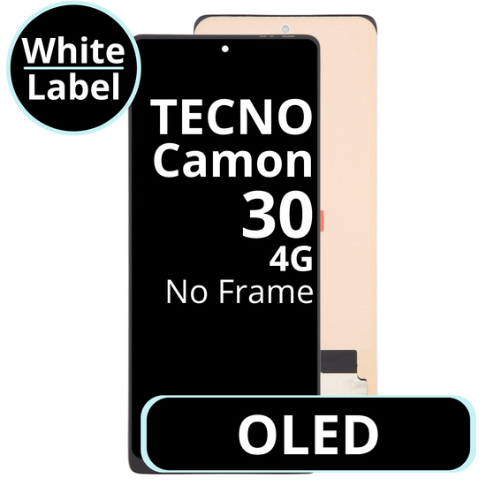 LCD OLED No Frame For Tecno Camon 30 4G - White Box