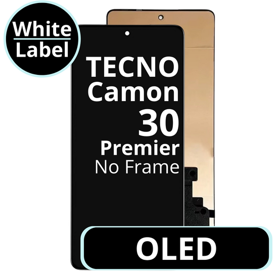 LCD OLED No Frame For Tecno Camon 30 Premier - White Box