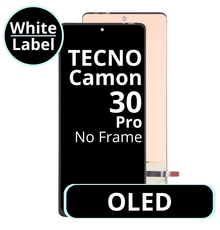 LCD OLED No Frame For Tecno Camon 30 Pro - White Box