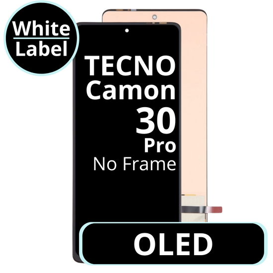 LCD OLED No Frame For Tecno Camon 30 Pro - White Box
