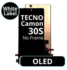 LCD OLED No Frame For Tecno Camon 30S - White Box
