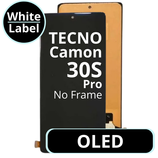 LCD OLED No Frame For Tecno Camon 30S Pro - White Box