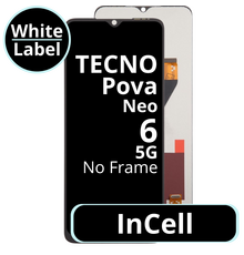 LCD InCell No Frame For Tecno Pova 6 Neo 5G - White Box
