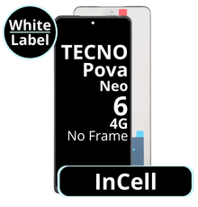 LCD InCell No Frame For Tecno Pova 6 Neo 4G - White Box
