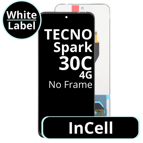 LCD InCell No Frame For Tecno Spark 30C 4G - White Box