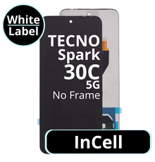 LCD InCell No Frame For Tecno Spark 30C 5G - White Box