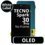 LCD OLED No Frame For Tecno Spark 30 Pro - White Box