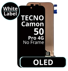 LCD OLED No Frame For Tecno Camon 50 Pro 4G - White Box