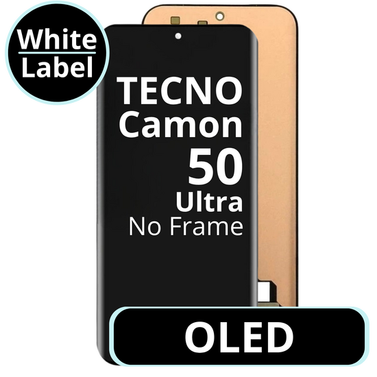 LCD OLED No Frame For Tecno Camon 50 Ultra - White Box