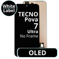 LCD OLED No Frame For Tecno Pova 7 Ultra - White Box