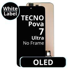 LCD OLED No Frame For Tecno Pova 7 Ultra - White Box