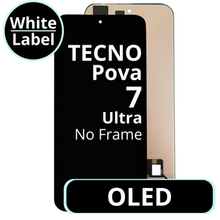 LCD OLED No Frame For Tecno Pova 7 Ultra - White Box