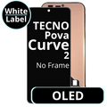 LCD OLED No Frame For Tecno Pova Curve 2 - White Box