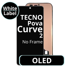LCD OLED No Frame For Tecno Pova Curve 2 - White Box