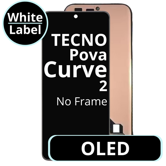 LCD OLED No Frame For Tecno Pova Curve 2 - White Box