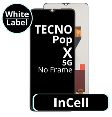 LCD InCell No Frame For Tecno Pop X 5G - White Box