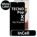 LCD InCell No Frame For Tecno Pop X 4G - White Box